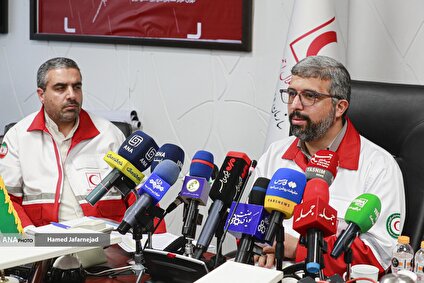 نشست خبری رئیس سازمان داوطلبان جمعیت هلال‌احمر
