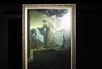 نمایش یک سوگ ماندگار؛ تابلوی «وداع آخر» در حوزه هنری رونمایی شد