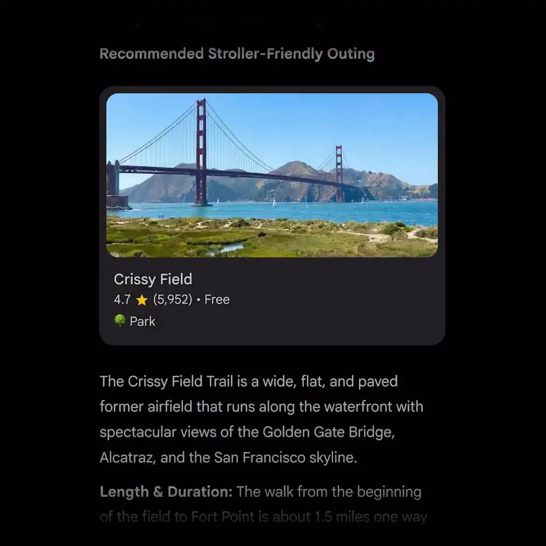 نحوه نمایش نتایج گوگلمپ در جمینای تغییر کرد نحوه نمایش نتایج گوگلمپ در جمینای تغییر کرد