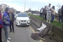 فوت عابر پیاده بر اثر تصادف با خودروی کوییک