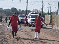 امدادرسانی هلال‌احمر کرمان به بیش از ۴۶٠٠ نفر در پی سیل و کولاک اخیر