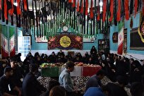 مشق عاشقی دانشجویان در مراسم تشییع پیگر شهید گمنام