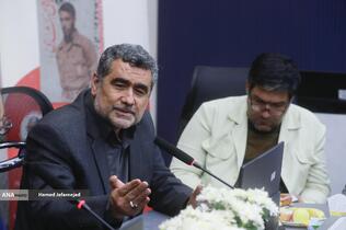 محمد قاسمی در جلسه نقد و بررسی کتاب «تو عاشق شدی» مجموعه خاطرات شفاهی سردار سیروس صابری از روزهای دفاع مقدس و نبردهای رزمندگان