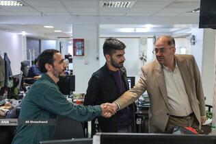 بازدید حسین قرایی مدیرکل روابط عمومی سازمان صداوسیما از خبرگزاری آنا