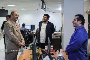 بازدید حسین قرایی مدیرکل روابط عمومی سازمان صداوسیما از خبرگزاری آنا
