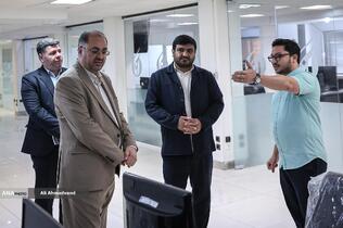 بازدید حسین قرایی مدیرکل روابط عمومی سازمان صداوسیما از خبرگزاری آنا