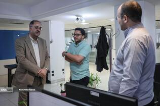 بازدید حسین قرایی مدیرکل روابط عمومی سازمان صداوسیما از خبرگزاری آنا