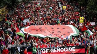 تجمع ۲۵۰ هزار نفری در هلند علیه رژیم صهیونیستی