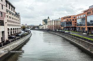 رود موسکوا در شهر مسکو - روسیه