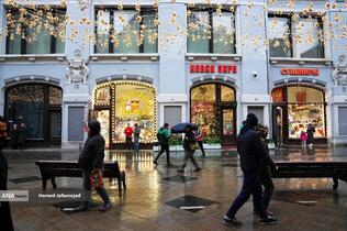 خیابان نیکولسکایا در شهر مسکو روسیه