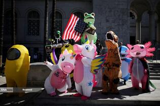 تظاهرات ضد ترامپ «بدون پادشاه» در سراسر آمریکا