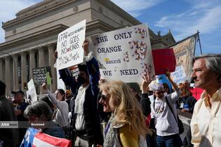 تظاهرات ضد ترامپ «بدون پادشاه» در سراسر آمریکا