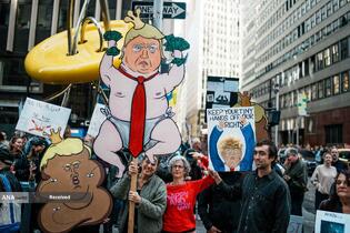 تظاهرات ضد ترامپ «بدون پادشاه» در سراسر آمریکا