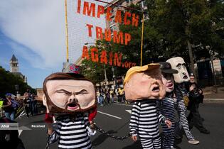 تظاهرات ضد ترامپ «بدون پادشاه» در سراسر آمریکا