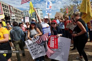 تظاهرات ضد ترامپ «بدون پادشاه» در سراسر آمریکا