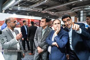 بازدید حسین افشین معاون علمی، فناوری و اقتصاد دانش بنیان رئیس جمهور از شانزدهمین نمایشگاه فناوری نانو