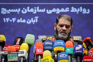 نشست خبری سردار حسین معروفی معاون هماهنگ کننده سازمان بسیج