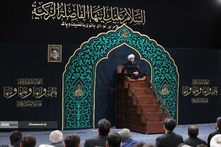 دومین شب عزاداری حضرت فاطمةالزهرا(س) با حضور زهبر م انقلاب