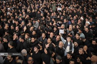 عزاداری شام شهادت حضرت فاطمه(س) با حضور رهبر معظم انقلاب