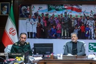 نشست جمعی از بسیجیان با بیژن رنجبر رئیس دانشگاه آزاد اسلامی