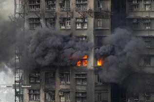 آتش‌سوزی مرگبار در برج‌های مسکونی هنگ‌کنگ