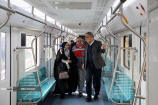 آیین بهره برداری از 2 رام قطار مترو ملی