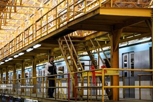 آیین بهره برداری از 2 رام قطار مترو ملی