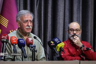 رامتین شهبازی دبیر کتاب سال سینمای ایران و همایون اسعدیان مدیرعامل خانه سینما 