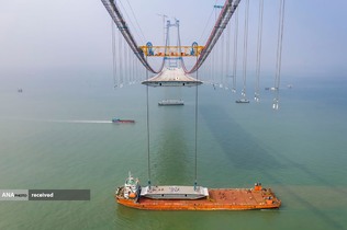 ساخت و ساز پلی در استان گوانگدونگ، چین 