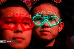 جشن‌ سال نو میلادی 2024 در پکن - چین