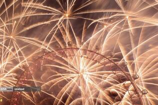 جشن‌ سال نو میلادی 2024 در لندن - انگلیس