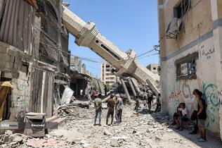 بمباران نوار غزه توسط رژیم صهیونیستی