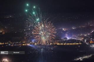 آغاز سال نو میلادی 2025 در دمشق، سوریه