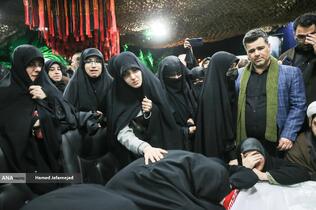 وداع با پیکر‌ مطهر  شهید حجت‌الاسلام علی رازینی رئیس شعبه ۳۹ دیوان عالی کشور در معراج شهدای تهران