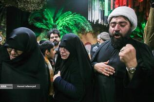 وداع با پیکر‌ مطهر  شهید حجت‌الاسلام محمد مقیسه رئیس شعبه ۵۳ دیوان عالی کشور در معراج شهدای تهران