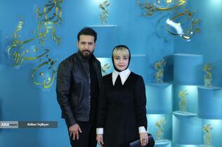 الناز عبادالهی و مهدی اصغری ازغندی در فتوکال فیلم‌ سینمایی «ماریا»