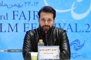 مهدی اصغری ازغندی در نشست خبری فیلم‌ سینمایی «ماریا»