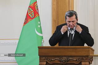 کنفرانس خبری رشید مردوف وزیر امور خارجه ترکمنستان 