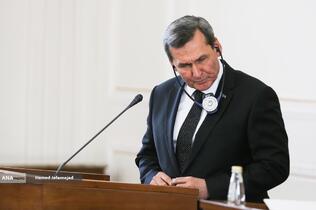 کنفرانس خبری رشید مردوف وزیر امور خارجه ترکمنستان 