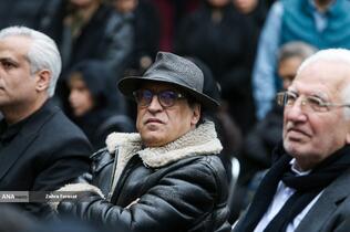 بهمن هاشمی در تشییع پیکر منوچهر والی زاده