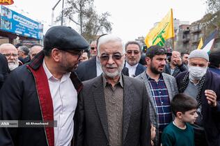 حضور اسکندر مومنی وزیر کشور در راهپیمایی روز جهانی قدس در تهران 