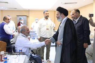بازدید حجت الاسلام سید عبدالفتاح نواب سرپرست حجاج ایرانی از روند خدمت رسانی به زائران حج