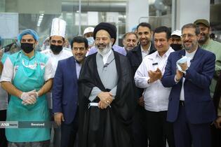 بازدید حجت الاسلام سید عبدالفتاح نواب سرپرست حجاج ایرانی و علیرضا بیات رئیس سازمان حج و زیارت از آشپزخانه ابوسرحد مکه