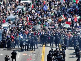 آتش اعتراضات در لس آنجلس