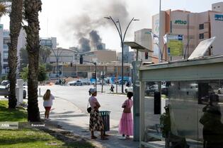 موشک باران سرزمین های اشغالی توسط سپاه پاسداران انقلاب اسلامی