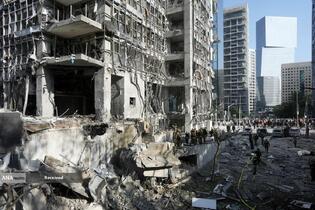 موشک باران سرزمین های اشغالی توسط سپاه پاسداران انقلاب اسلامی