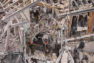 موشک باران سرزمین های اشغالی توسط سپاه پاسداران انقلاب اسلامی