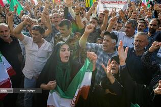 تجمع مردمی علیه جنایات آمریکا و رژیم صهیونی - تهران