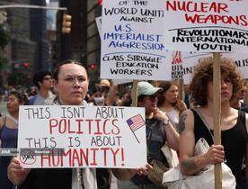 تظاهرات ضد جنگ در آمریکا