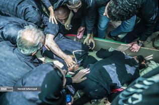 تشییع و خاکسپاری شهدای حملات رژیم صهیونیستی در قطعه42 بهشت زهرا(س)